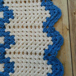 NEW Crochet Chevron Afghan Blanket Throw 38" x 52"